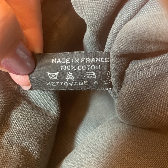 Hermes Small PM Canvas Tote/ Hand Bag Fourre-tote, Gray & Black - Picture 13 of 15